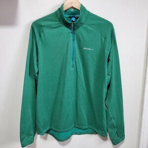 EDDIE BAUER First Ascent High Route Grid 1/4 Zip Top Shirt Mid-Layer Men's Large